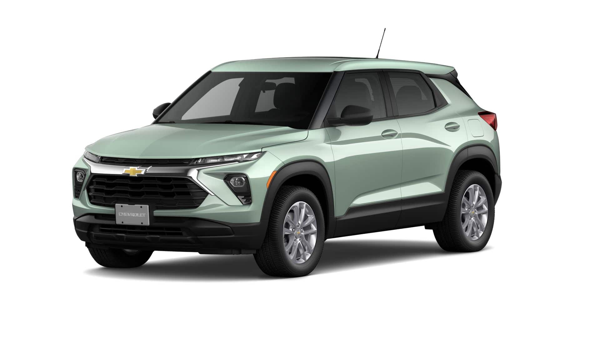 2026 Chevrolet Trailblazer LS in Cacti Green — front three-quarter view